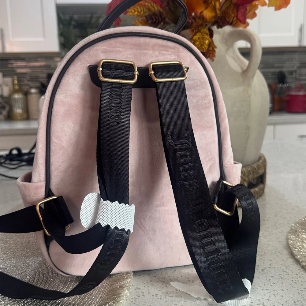 💗Juicy Couture Retro Vibe Velvet Backpack